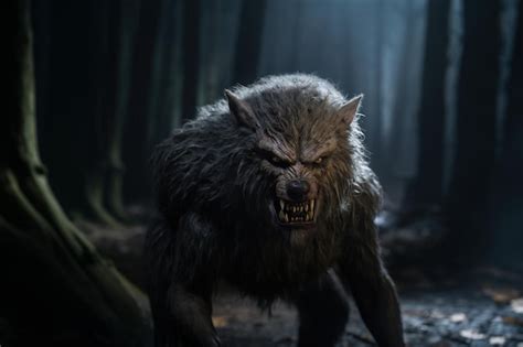 Premium AI Image | Scary werewolf in the dark forest Halloween concept ...