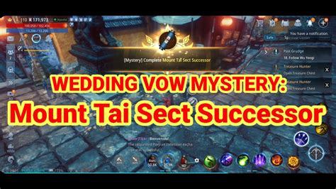 Wedding Vow 1st Scroll Mount Tai Sect Successor Mir4 Youtube