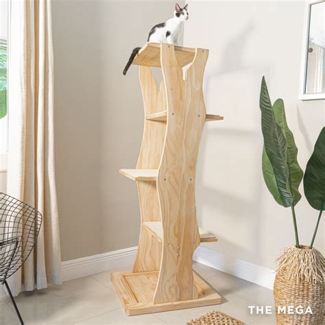 Modern Cat Tower Mega Perch Cat Tree Meowingtons