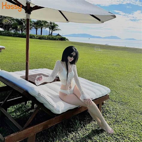 Hassy Set bikini ren mỏng 4 món cổ yếm KT 15 Hassy vn Thời trang nữ hot trend