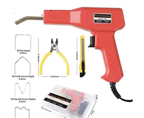 Auto Bumper Repair Kit Hot Stapler Plastic Welder Tool For Bumper Automods