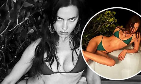 Irina Shayk Showcases Her Eye Catching Physique While Wearing A Form Revealing Bikini Daily