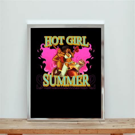 Megan Thee Stallion S Hot Girl Summer Aesthetic Wall Poster Aestheticlux