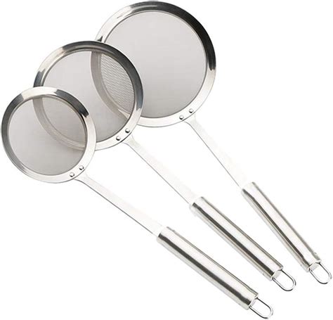 Stainless Steel Fine Mesh Skimmer Spoon For Japanese Hot Potskimmer Spoonfor Food Kitchen