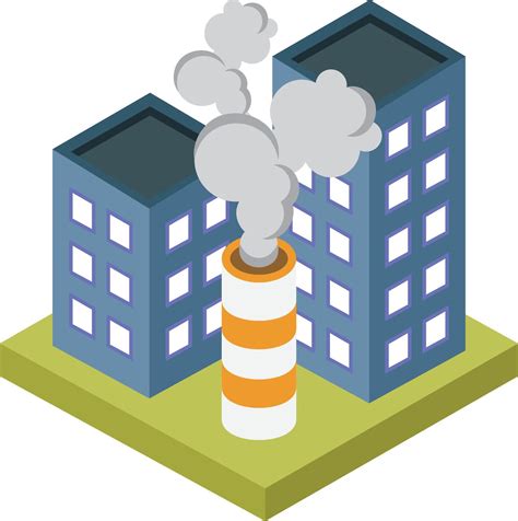 Pollution levels are rising, affecting air quality. 53271423 Vector Art