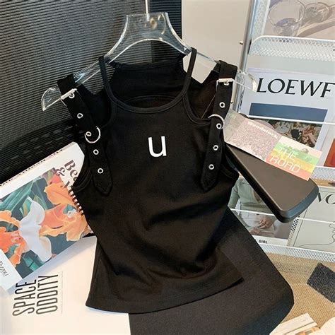 Women Style Top Sling Inner Design Feeling Pure Desire Outer Wear Hot Girl Vest Waistcoat