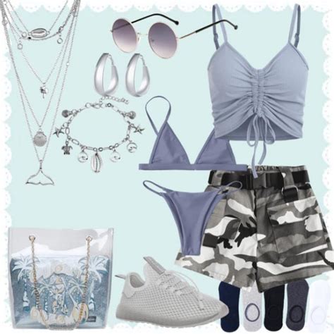 Off Popular Cami Plunge String Bikini Set In Gray Zaful