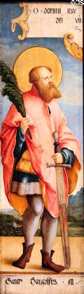 St Gangolf Painting By Master Of Messkirch Of Germany At Yale