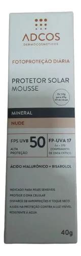 Protetor Solar Adcos Mousse Fps Tonal Nude G Parcelamento Sem Juros