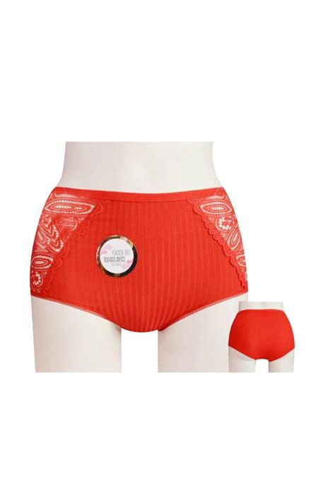 Kadın Yüksek Bel Bikini Ön Yan Bant Komple Raporlu Ribana