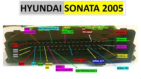 Diagrama Electrico HYUNDAI SONATA PIN OUT HYUNDAI SONATA YouTube