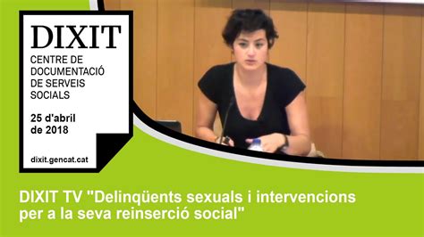 Confer Ncia Delinq Ents Sexuals I Intervencions Per A La Seva