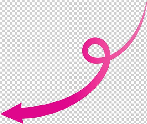 Flecha Curva Rosa Magenta L Nea Violeta Logotipo Png Klipartz