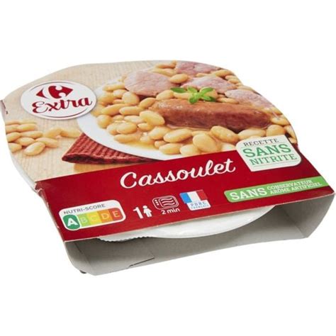 Plat Cuisiné Cassoulet Carrefour Extra La Barquette De 300g à Prix Carrefour