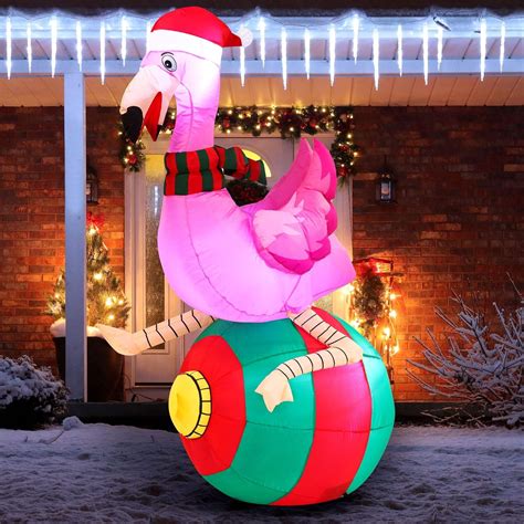 Amazon Joiedomi Christmas Inflatable Decorations Flamingo On