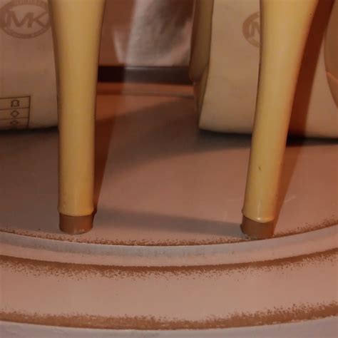 Michael Kors Nude Faux Leather Stilettos Size Gem