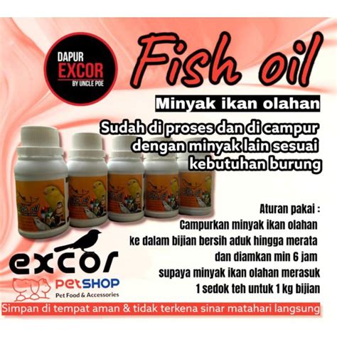 Jual Minyak Ikan Fish Oil Minyak Ikan Olahan Dapur Excor Shopee Indonesia