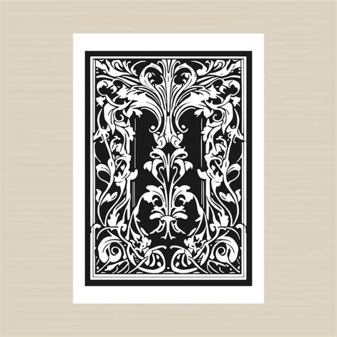 Impress O De Arte Vintage Nica Formas Florais Art Nouveau