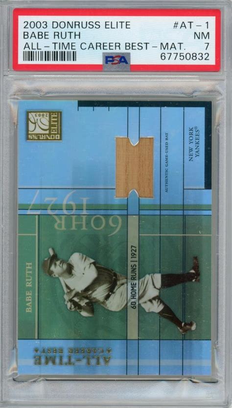 ミントモール MINT 札幌店 Donruss Elite Babe Ruth All Time Career Best
