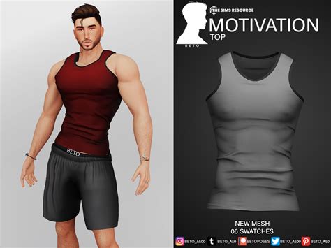 Motivation Top Sims Everyday Beto Ae Male Cc Sims Clothing The