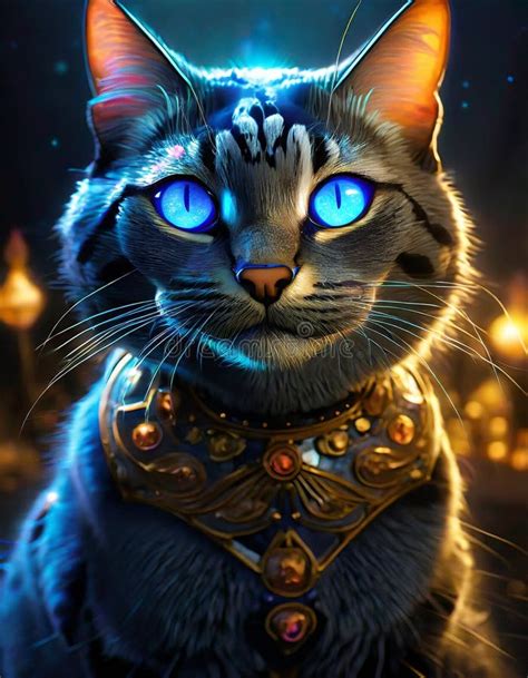 Fairy Tale Fantasy Illustrated Cat Stock Illustration Illustration Of