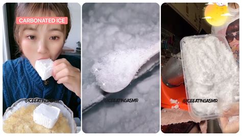 ASMR ICE SCRAPING FREEZER FROST ICE CARBONATED ICE SHAVED