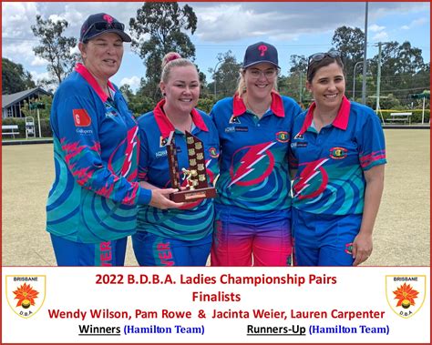 2022 Ladies District Pairs Bdba