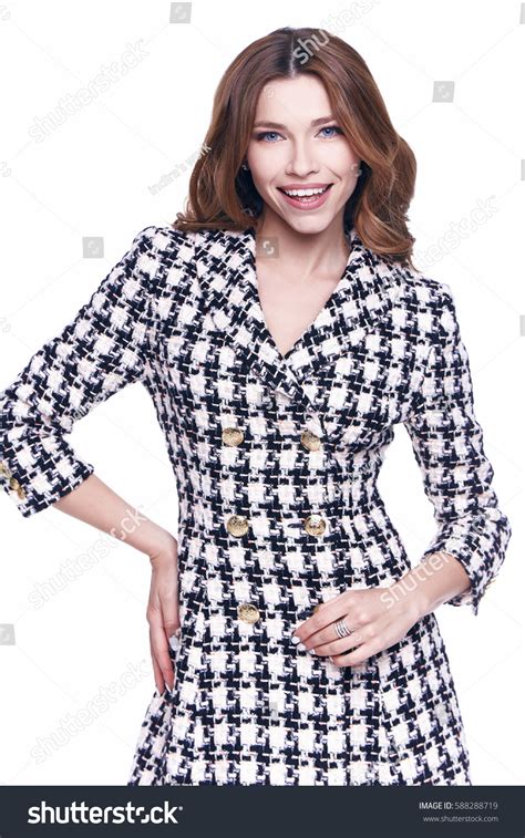 Beautiful Glamour Sexy Woman Dark Brunette Stock Photo 588288719 Shutterstock