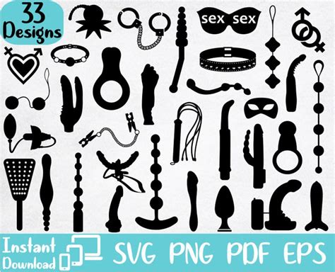 Erotic Toys Bundle Svg Sex Toys Svg Bdsm Vector Fetish Sex Etsy