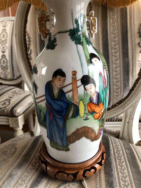 Ancienne Lampe Chinoise Des Années 1860 1870 Selency