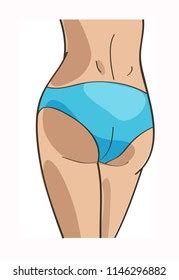 Sexy White Ass Stock Vector Royalty Free 521584669