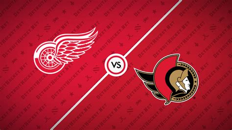 Ssotd Red Wings Vs Senators Motownredwings