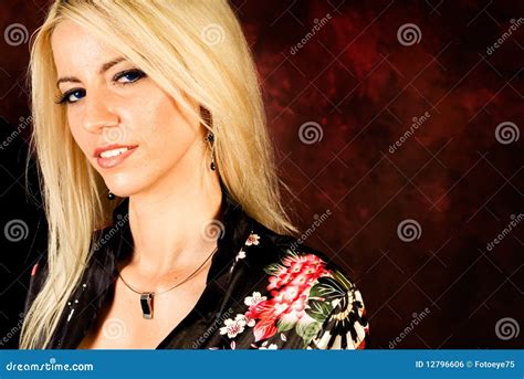 Blonde Woman Fashion Model In Silk Robe Stock Photo Image Of Adult Girl