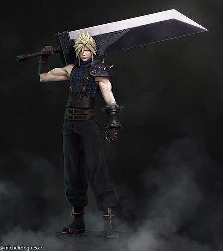 Cloud Strife From Final Fantasy Remake D Model D Printable Cgtrader