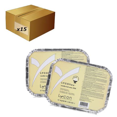 LYCOflex Vanilla Hot Wax Carton 27 5x15 EBeauty Supplies