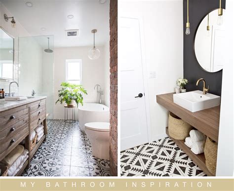 Patterned Tile Floor Bathroom Flooring Ideas