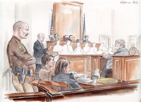 Prosecution Rests Defense Begins Art Lien Courtartist