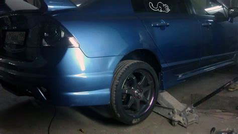 Задние подкрылки на Цивика — Honda Civic 4D (8G), 1,8 л, 2007 года ...