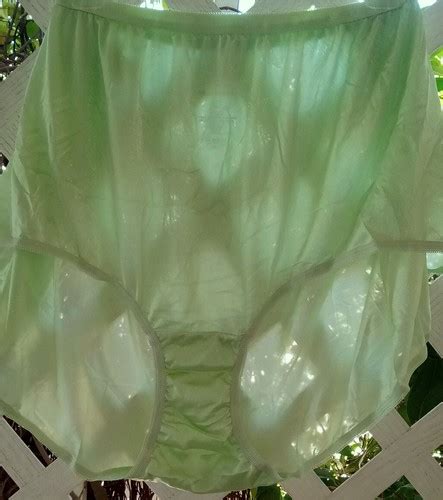 CC LINGERIE GREEN GODDESS FULL FIGURE SHEER NYLON GRANNY PANTY BRIEF 14 EBay