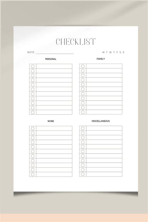 Freelancing Checklist Minimalist