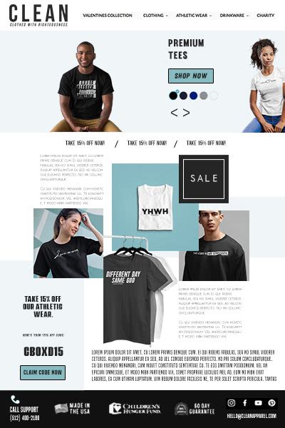 Clean Apparel Email Templates On Behance