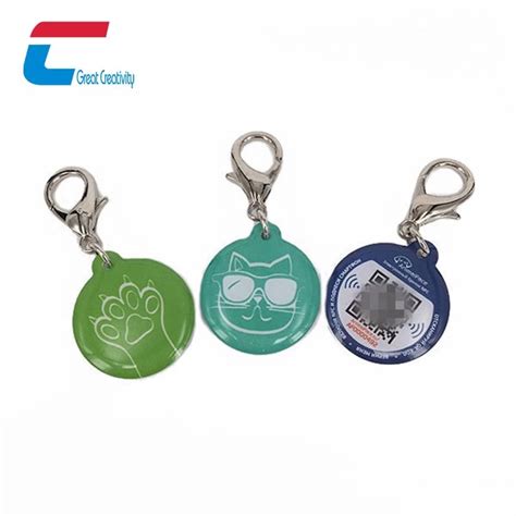 Custom Qr Code And Url Programmable Epoxy Nfc Pet Tags