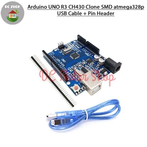 Jual Arduino Uno R Ch Clone Smd Atmega P Usb Cable Pin Header