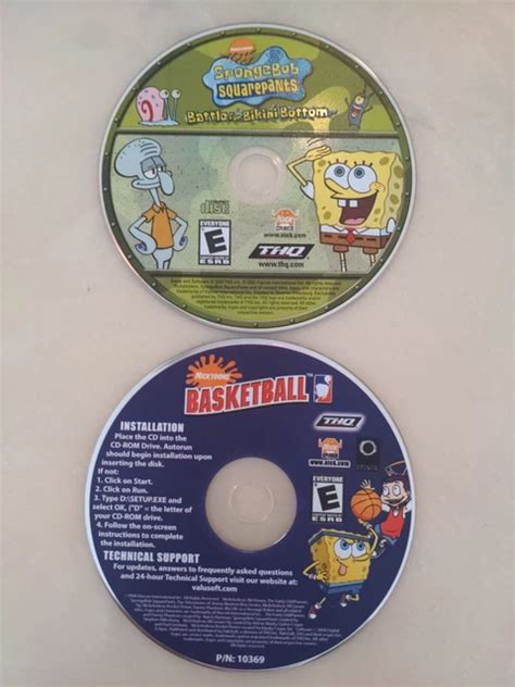 Spongebob Squarepants Battle For Bikini Bottom Nick Basketball Pc Cd Rom Game Picclick Uk