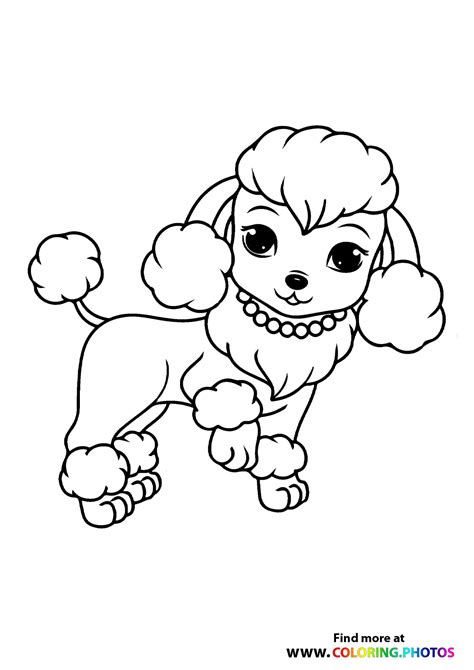 Dog Waving His Tail Coloring Pages For Kids