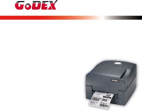 Manual GoDEX G500 Label Printer