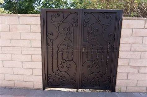 Swing Black Wrought Iron Main Gates For Home At Rs Kg Wrought