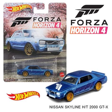 โมเดลรถเหลก HOT WHEELS รน NISSAN SKYLINE HT GTX FORZA HORIZON ลอยาง แพคพรเมยร Hot
