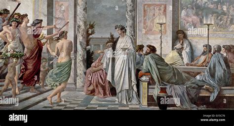 The Symposium Of Plato By Anselm Feuerbach Plato 424423 348347 Bc