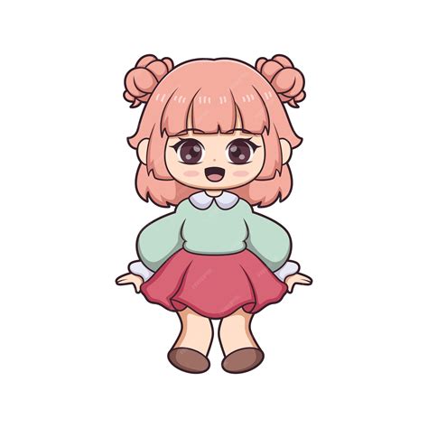 Estilo De Desenho Chibi - Chibi anime desenho de personagens ilustração | Vetor Premium